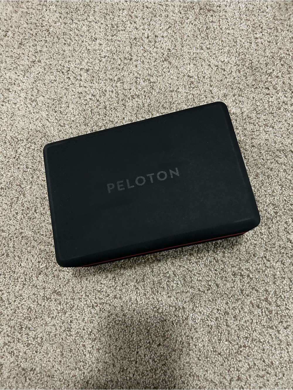 Peloton Black and Red Yoga Block